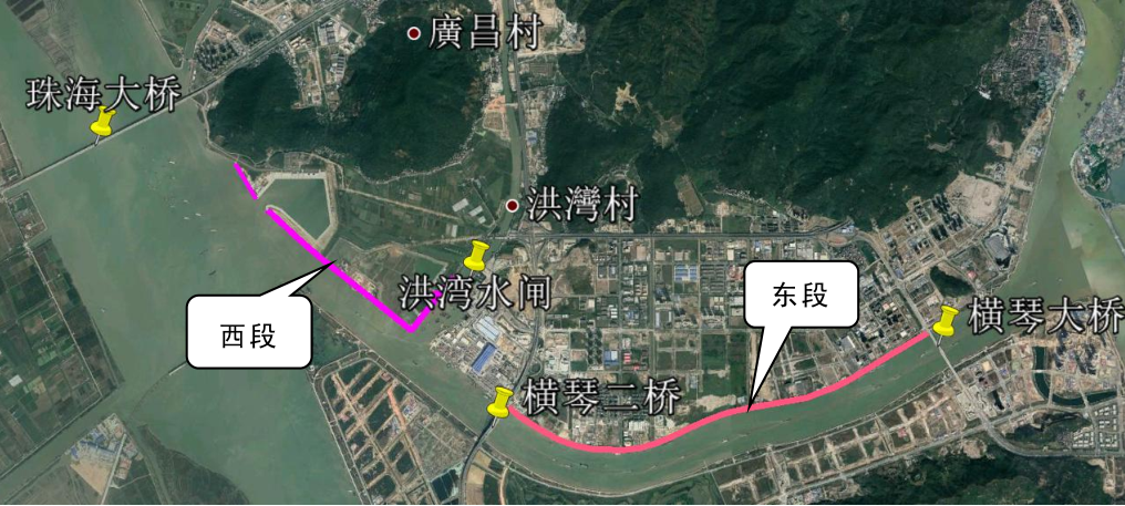 马骝洲水道北堤岸横琴大桥至珠海大桥段改造工程