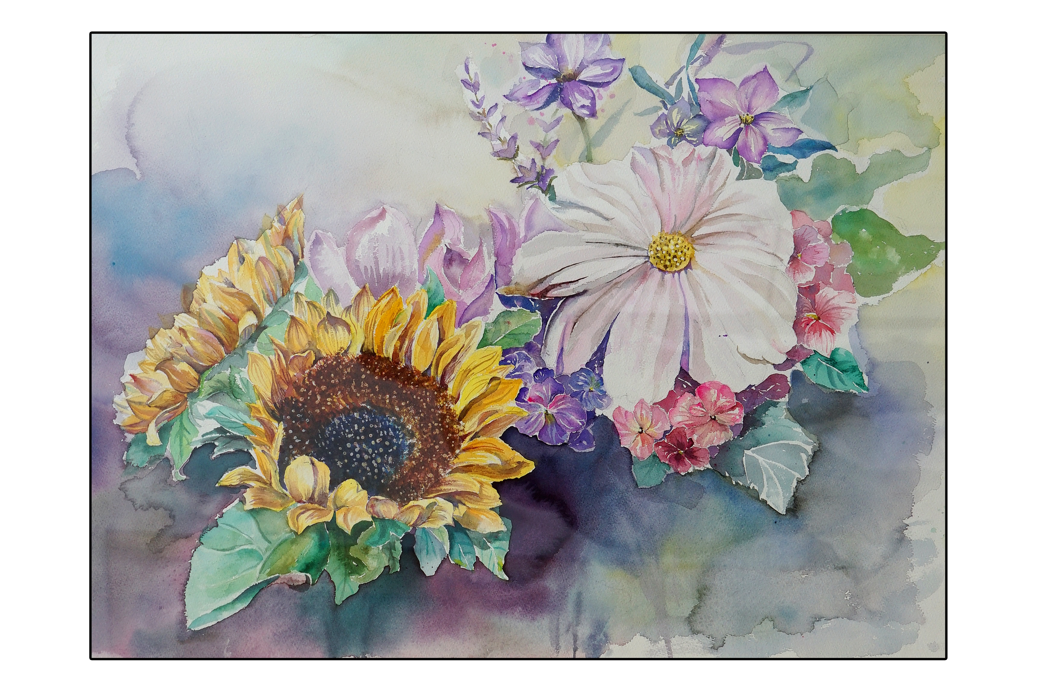 邹咏瑜 向阳花开 水彩 108x78CM.JPG
