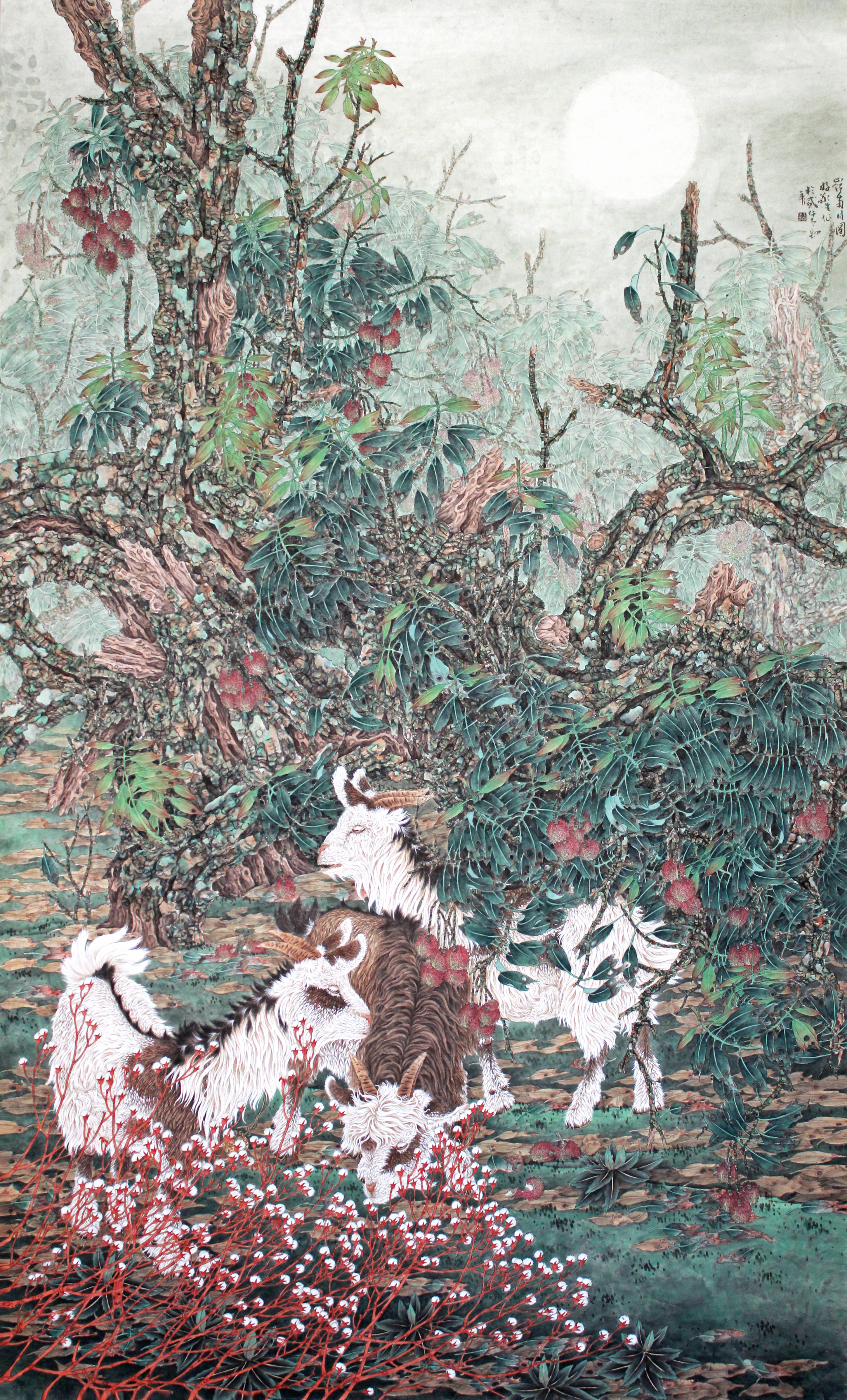 《岭南月圆好》200&times;124cm获2014“万年浦江”全国中国画展优秀奖（中国美协）.JPG