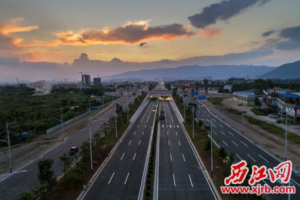 高要紫云大道实现功能性主干道通车。