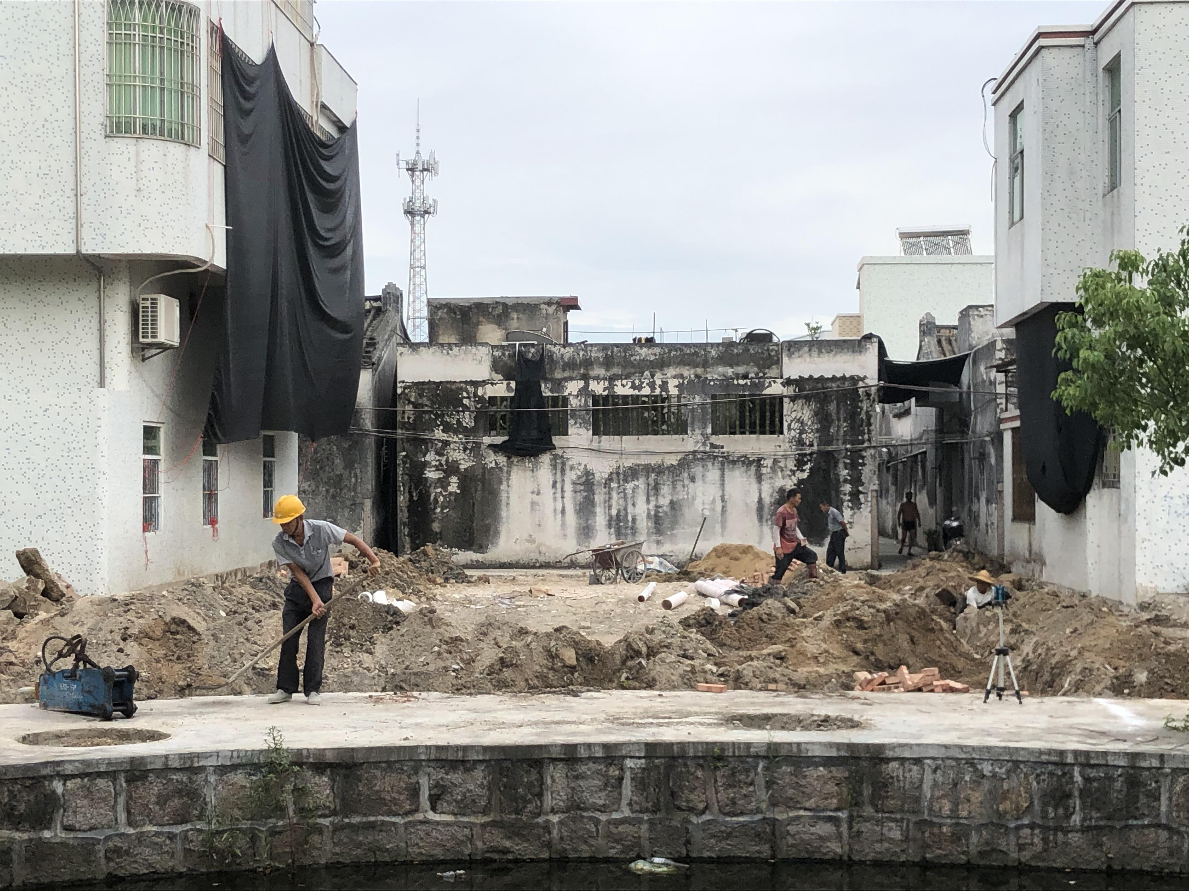 薛陇二村:高园路施工前高园路施工中高园路施工后柳堀路施工前柳堀路