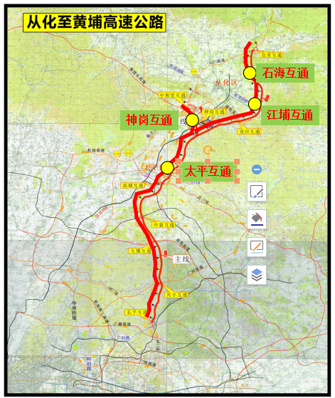 从埔高速公路规划图